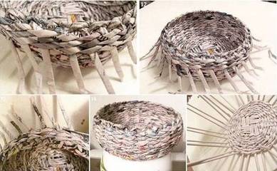 廢舊報紙巧變身，創意DIY點亮生活 從縫紉日用品到實用家居，附詳細教程